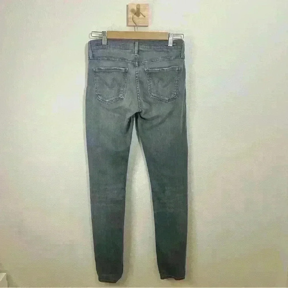Citizens Of Humanity Avedon Low Rise Skinny Jeans, Dark Gray Washed Size 27 - Picture 5 of 12